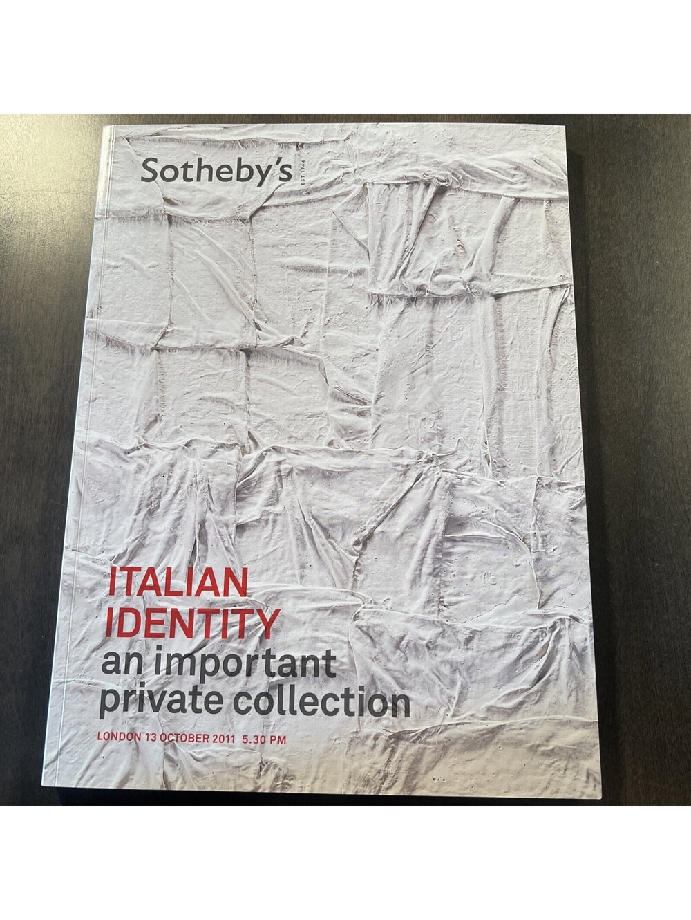 Sotheby's Italian Identity Auction Catalog - London 13 October 2011
